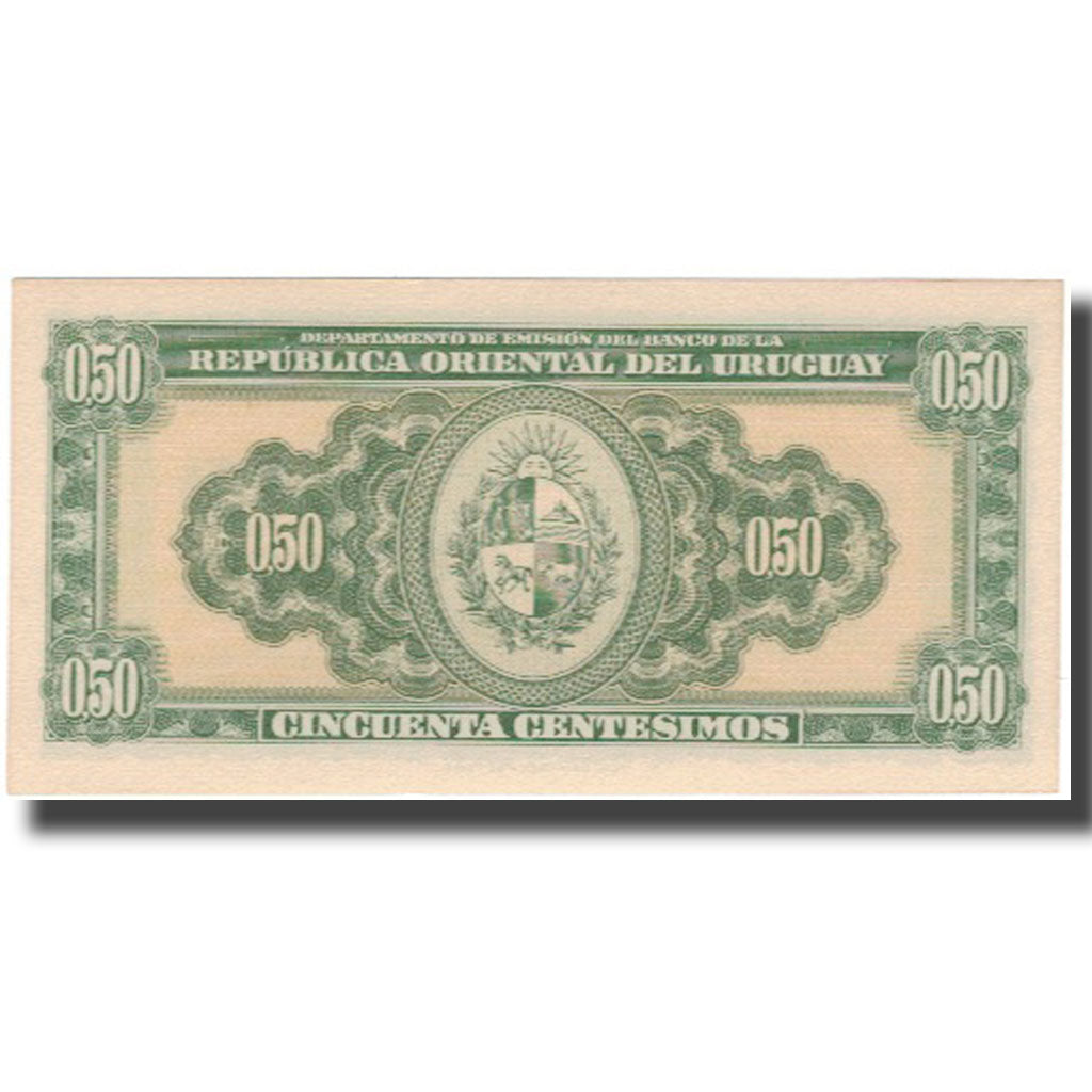 Biljet, Uruguay, 50 Centesimos, 1939, KM:34, NIEUW