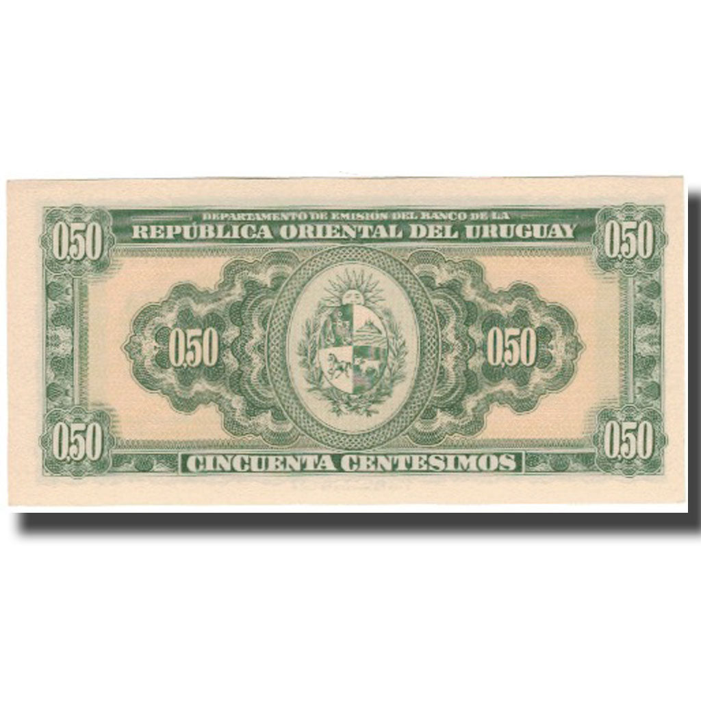 Billete, 50 Centesimos, 1939, Uruguay, KM:34, UNC