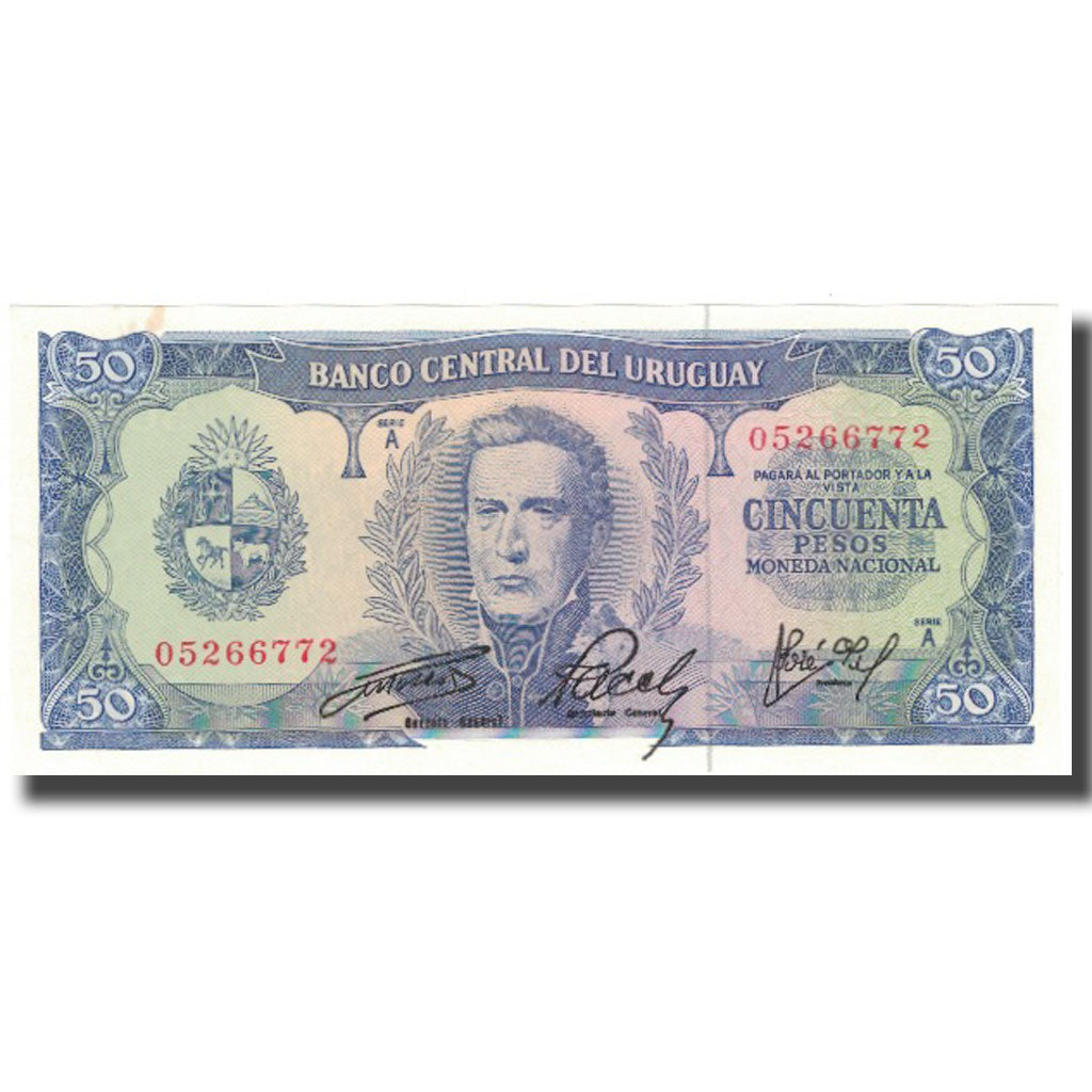 Banknote, Uruguay, 50 Pesos, KM:46a, UNC(63)
