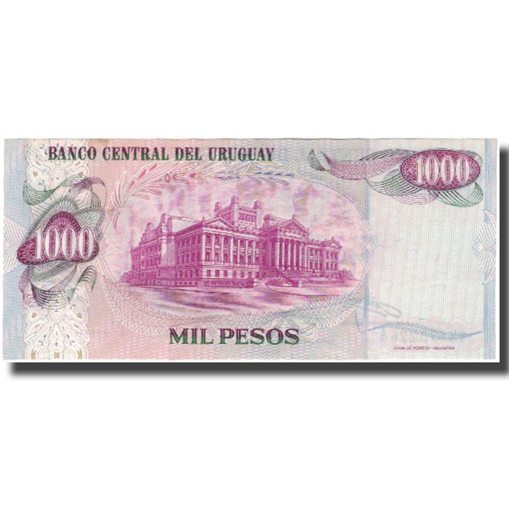 Billete, 1000 Pesos, Uruguay, KM:52, SC