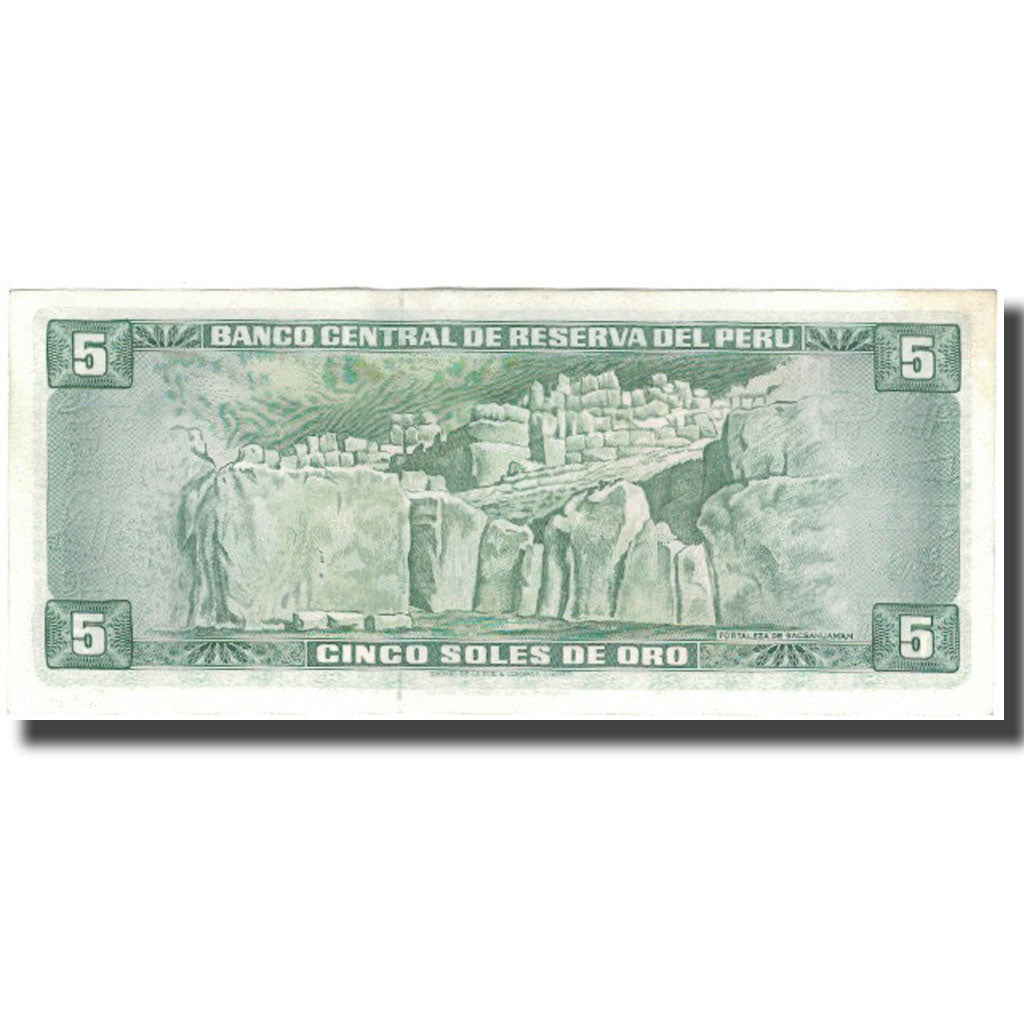Banknote, Peru, 5 Soles De Oro, 1971-09-09, KM:99b, UNC(64)