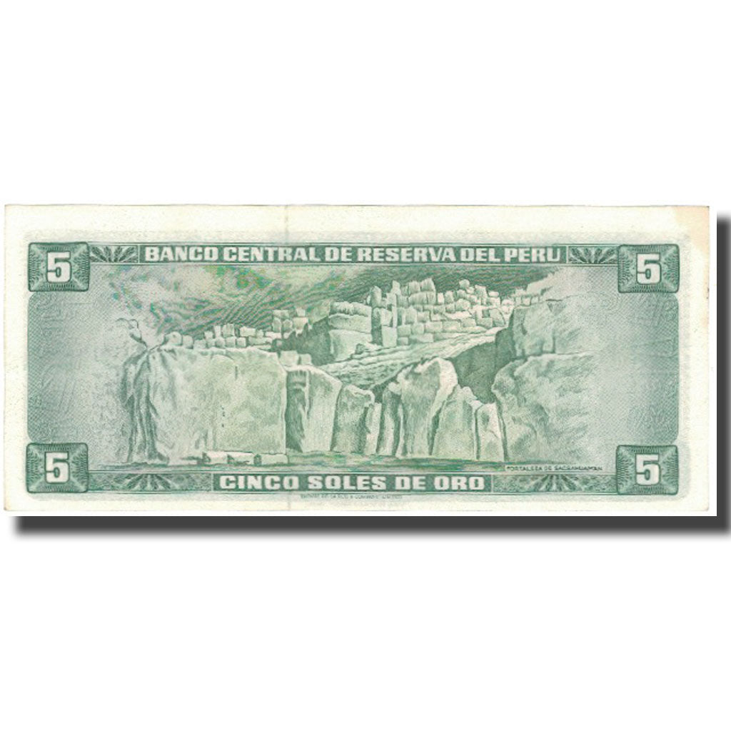 Banknote, Peru, 5 Soles De Oro, 1973-05-24, KM:99c, UNC(63)