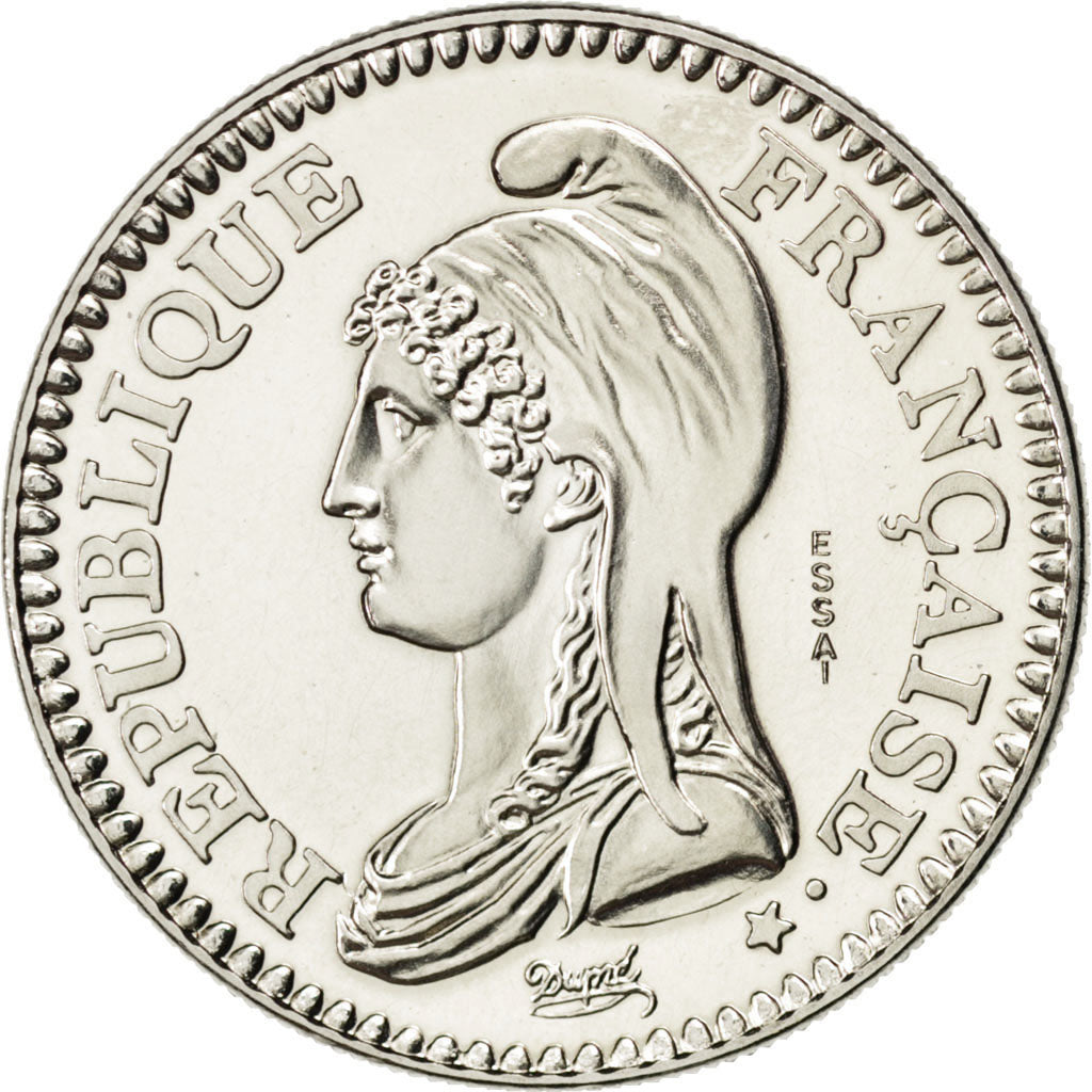 FRANCE, 1 Franc, 1992, KM #1004.1, MS(65-70), Nickel, Gadoury #478, 6.00