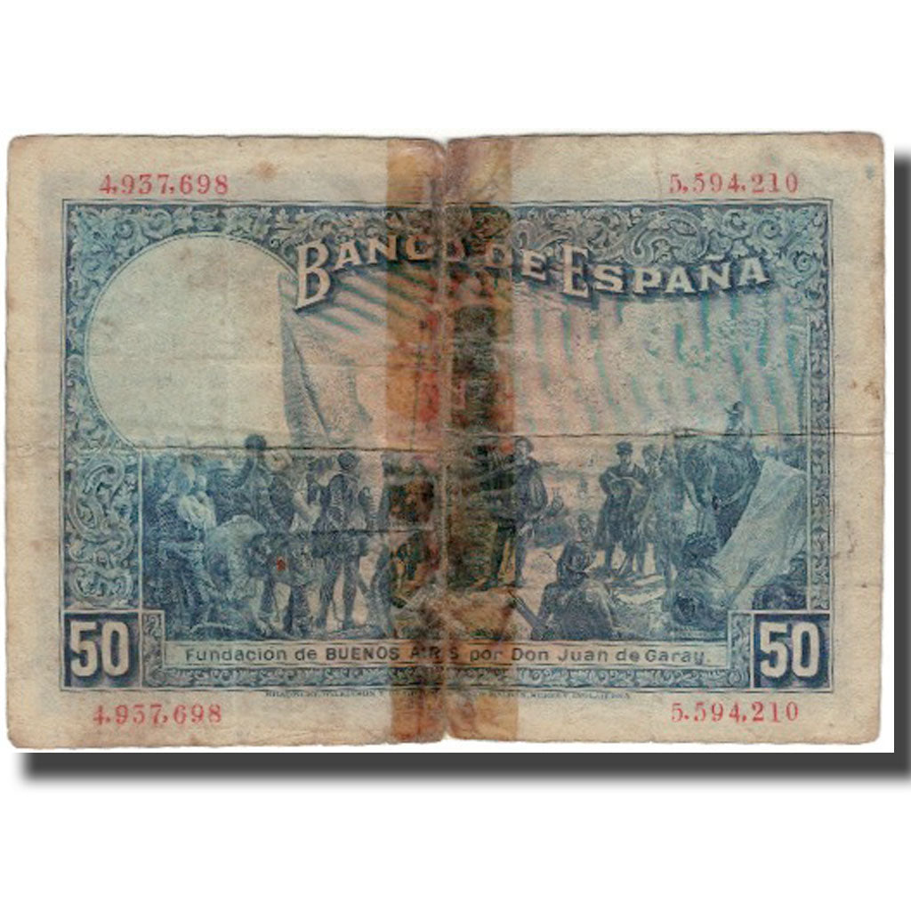 Banconote, Spagna, 50 Pesetas, 1927-05-17, KM:80, B