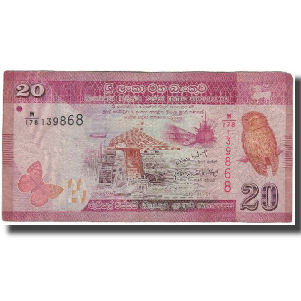 Billete, 20 Rupees, Sri Lanka, 2010-01-01, KM:123a, BC