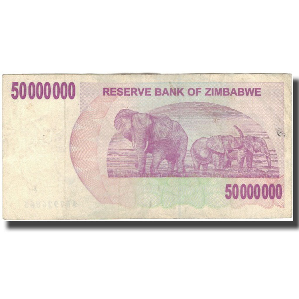 Banknote, Zimbabwe, 50 Million Dollars, 2008-04-02, KM:57, VF(20-25)