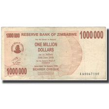Nota, Zimbabué, 1 Million Dollars, 2008-06-30, KM:53, VF(20-25)