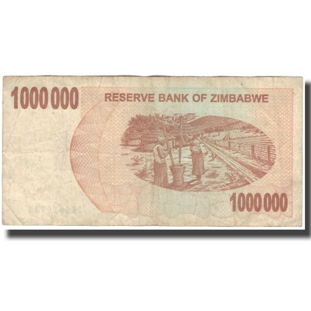 Banknote, Zimbabwe, 1 Million Dollars, 2008-06-30, KM:53, VF(20-25)