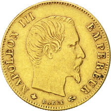 FRANCE, 5 Francs, 1860, Strasbourg, KM #787.2, EF(40-45), Gold, Gadoury #1001,..