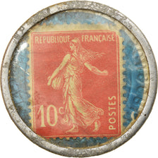 Coin, France, Timbre-Monnaie, Crédit Lyonnais, Paris, 10 Centimes, EF(40-45)