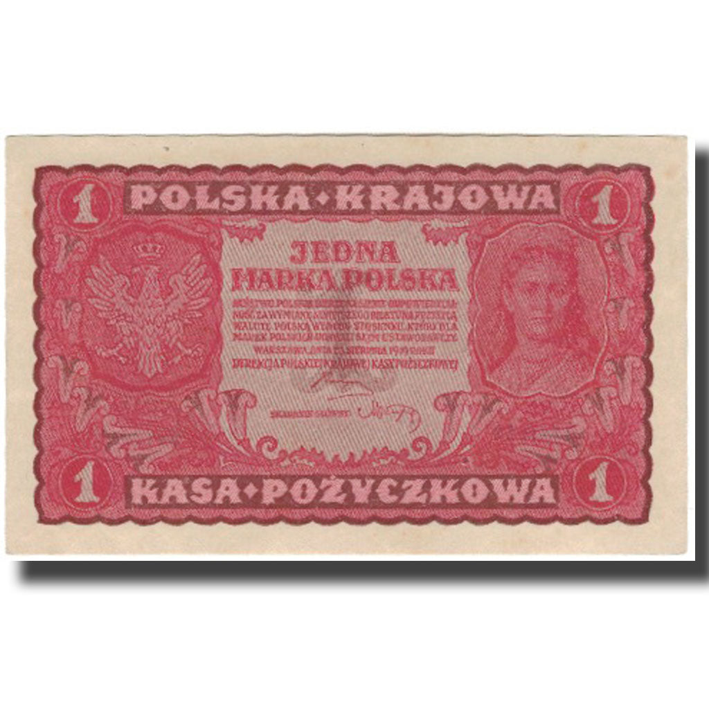 Billete, 1 Marka, 1919, Polonia, KM:23, EBC+