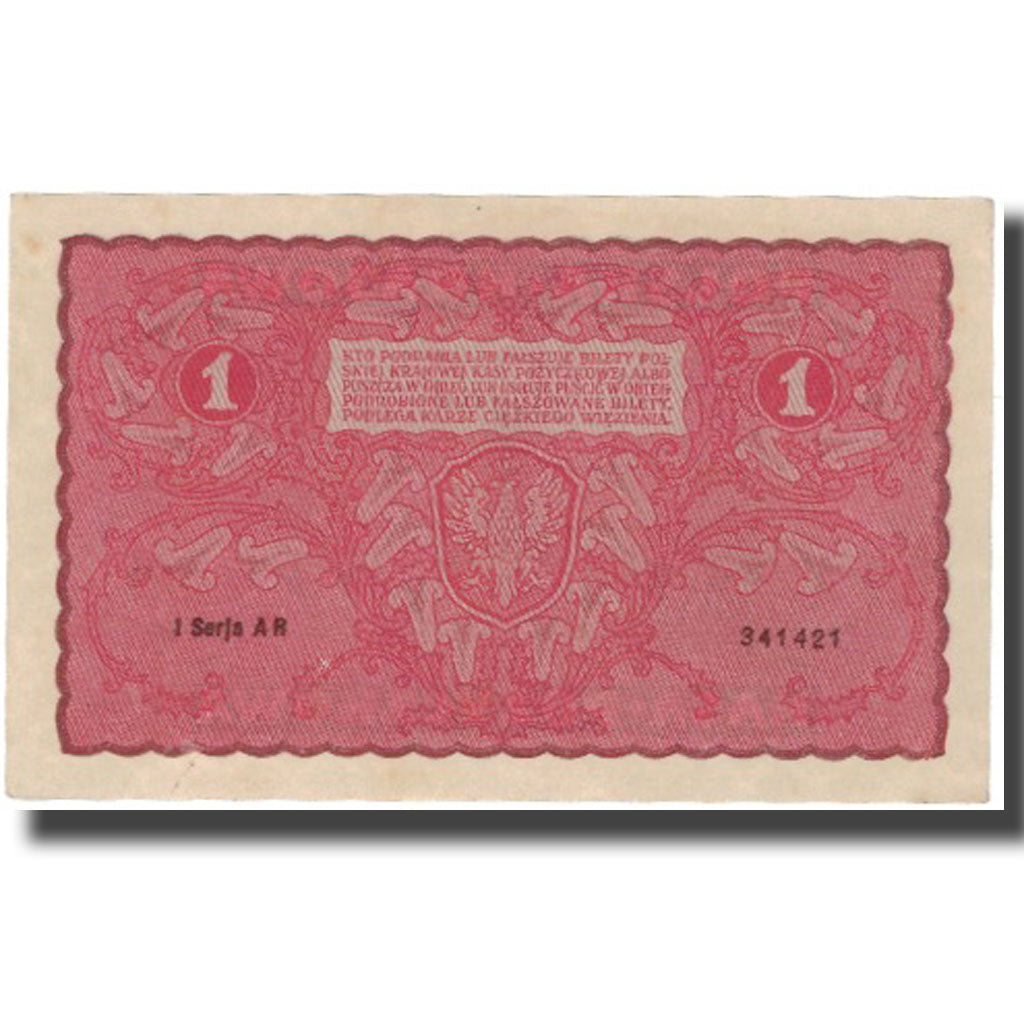 Billete, 1 Marka, 1919, Polonia, KM:23, EBC+