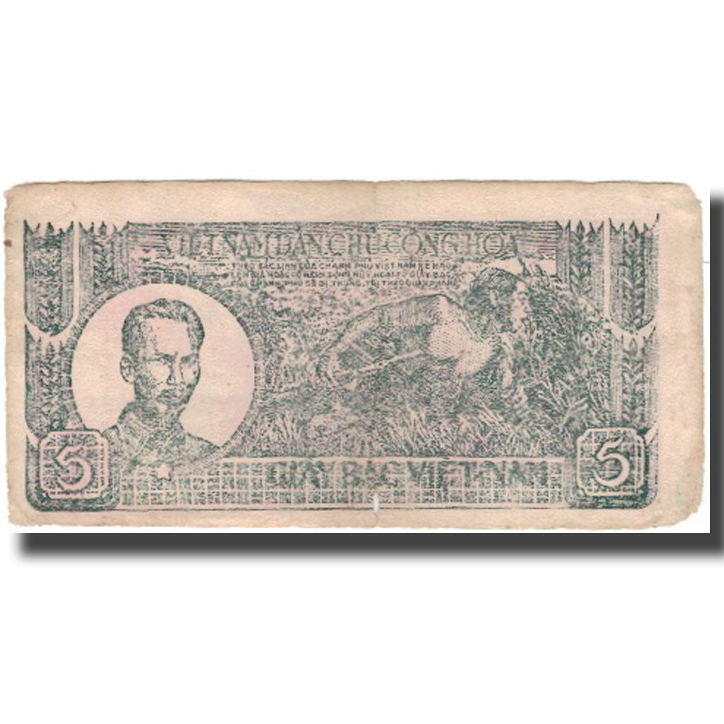 Banknote, Vietnam, 5 D<ox>ng, KM:17a, VF(30-35)