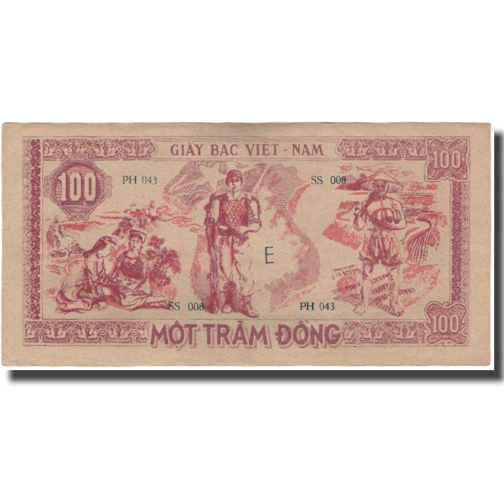 Banknote, Vietnam, 100 D<ox>ng, KM:28a, AU(55-58)