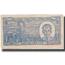 Banknote, Vietnam, 1 D<ox>ng, KM:16, VF(30-35)