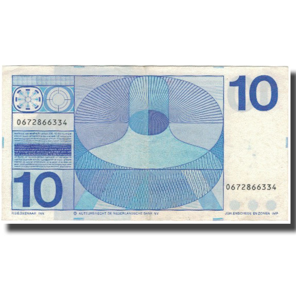 Banknote, Netherlands, 10 Gulden, 1968-04-25, KM:91b, EF(40-45)