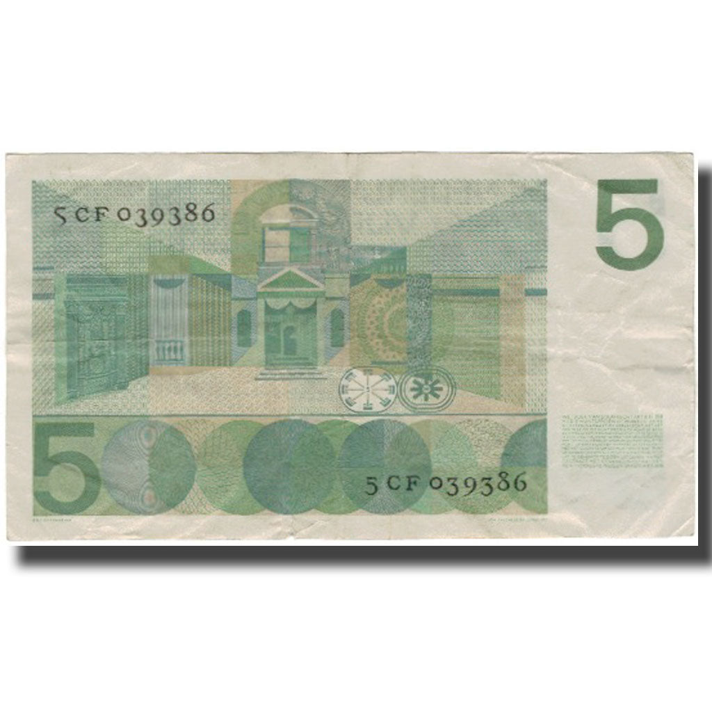 Banknote, Netherlands, 5 Gulden, 1966-04-26, KM:90a, VF(20-25)