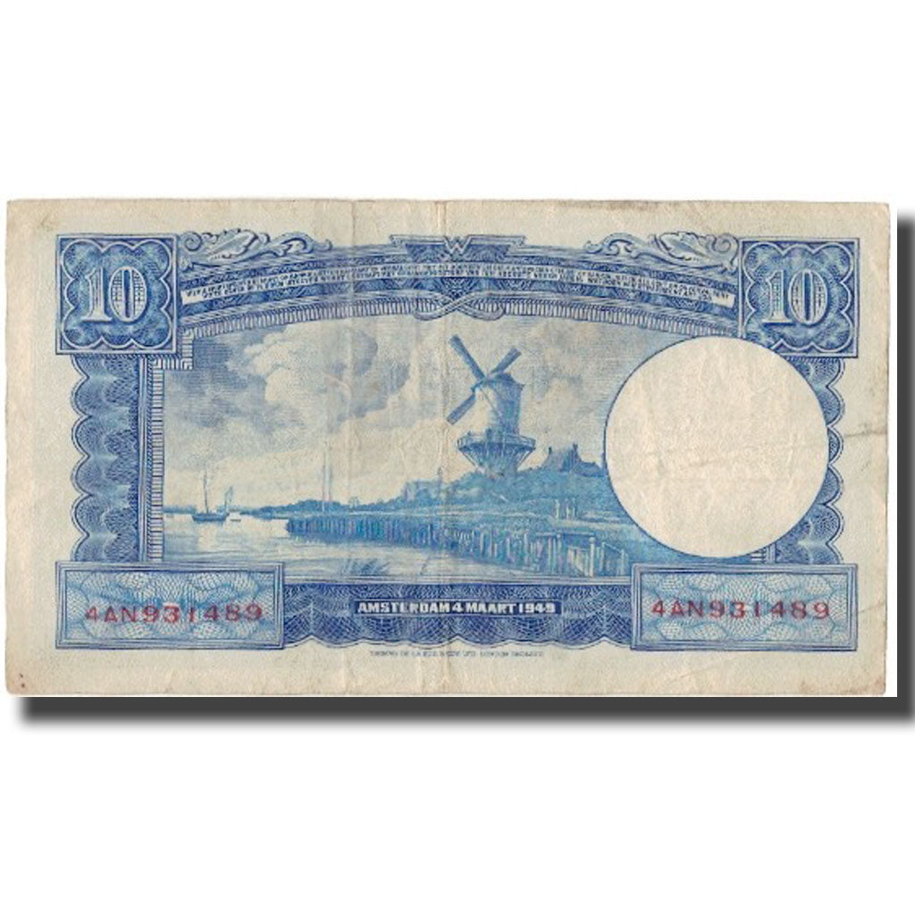 Banknote, Netherlands, 10 Gulden, 1949-03-04, KM:83, VF(20-25)