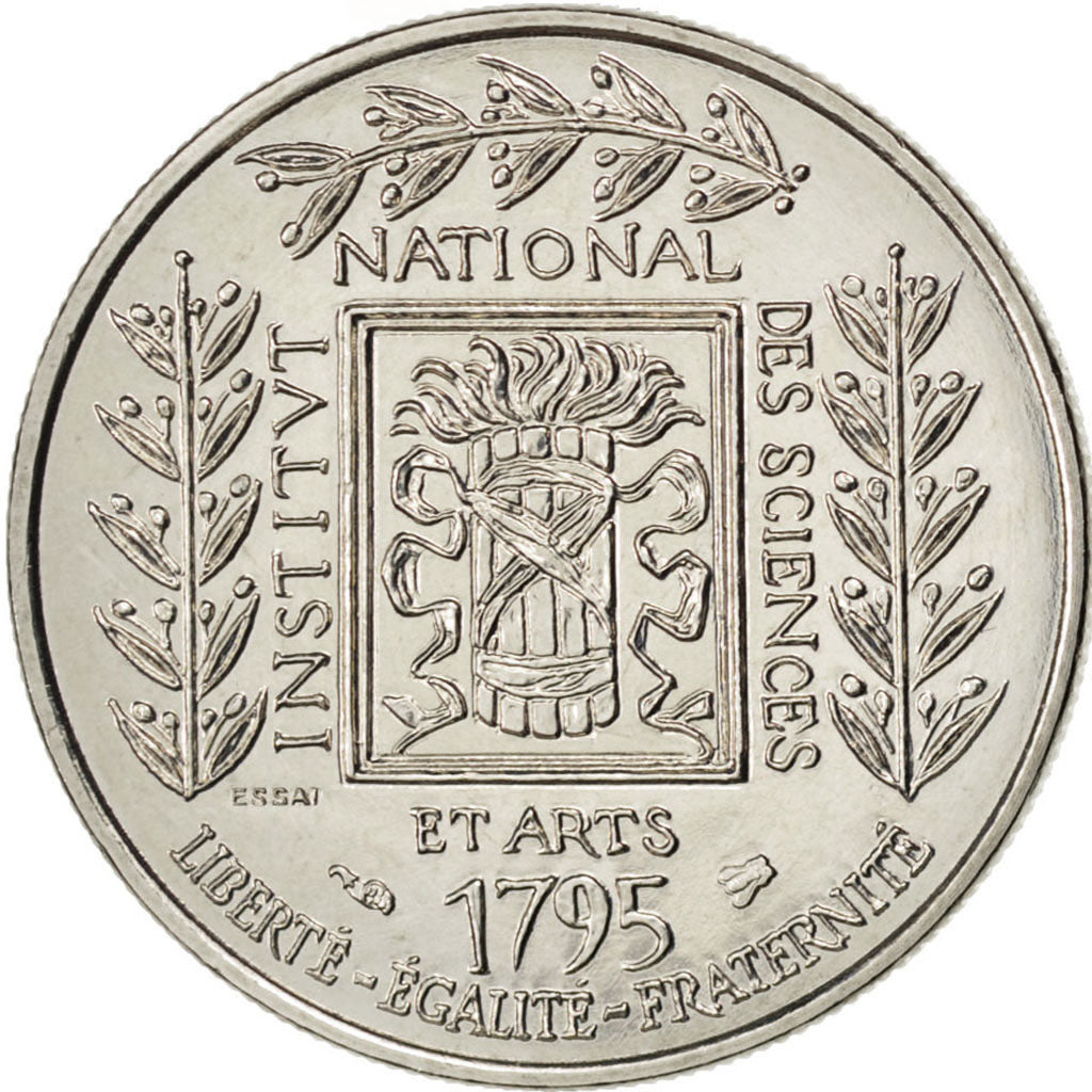 FRANCE, 1 Franc, 1995, KM #1133, MS(65-70), Nickel, Gadoury #480, 6.00