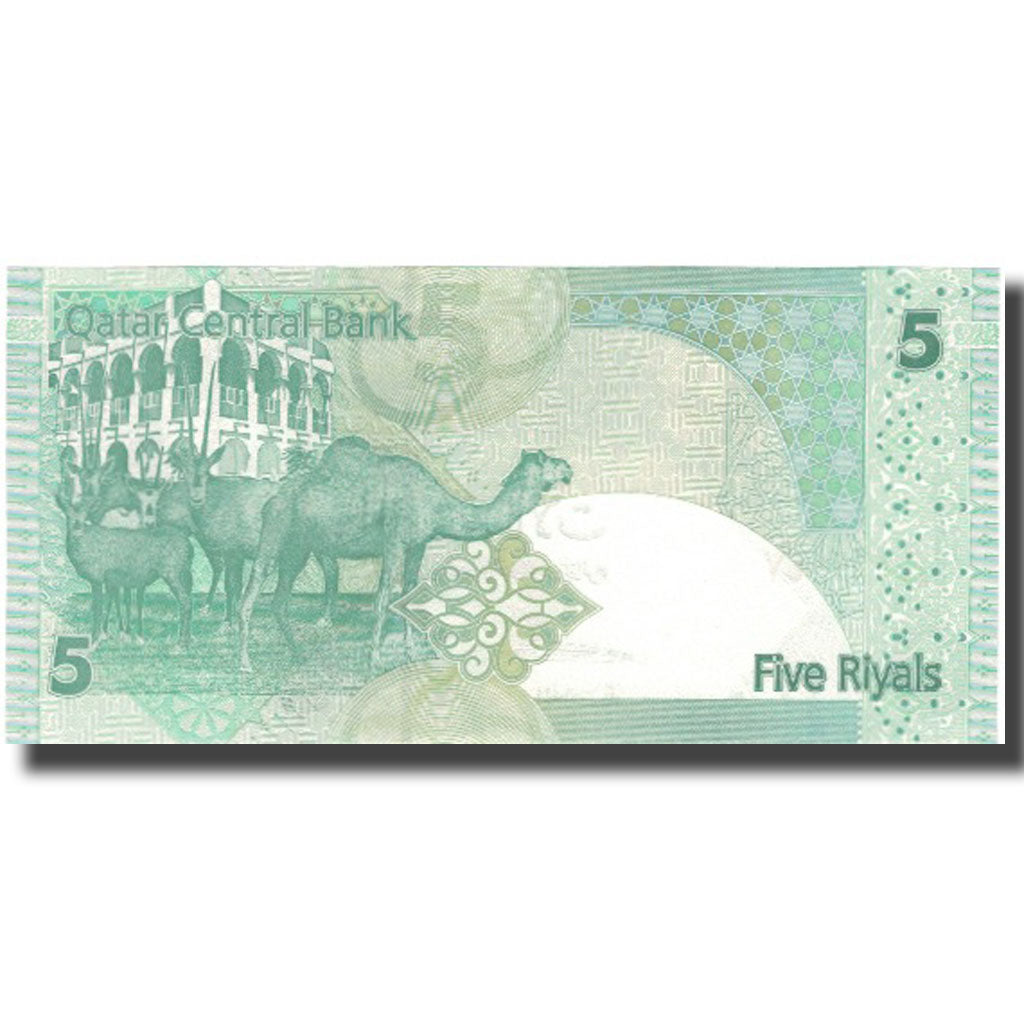 Banknote, Qatar, 5 Riyals, KM:21, UNC(65-70)