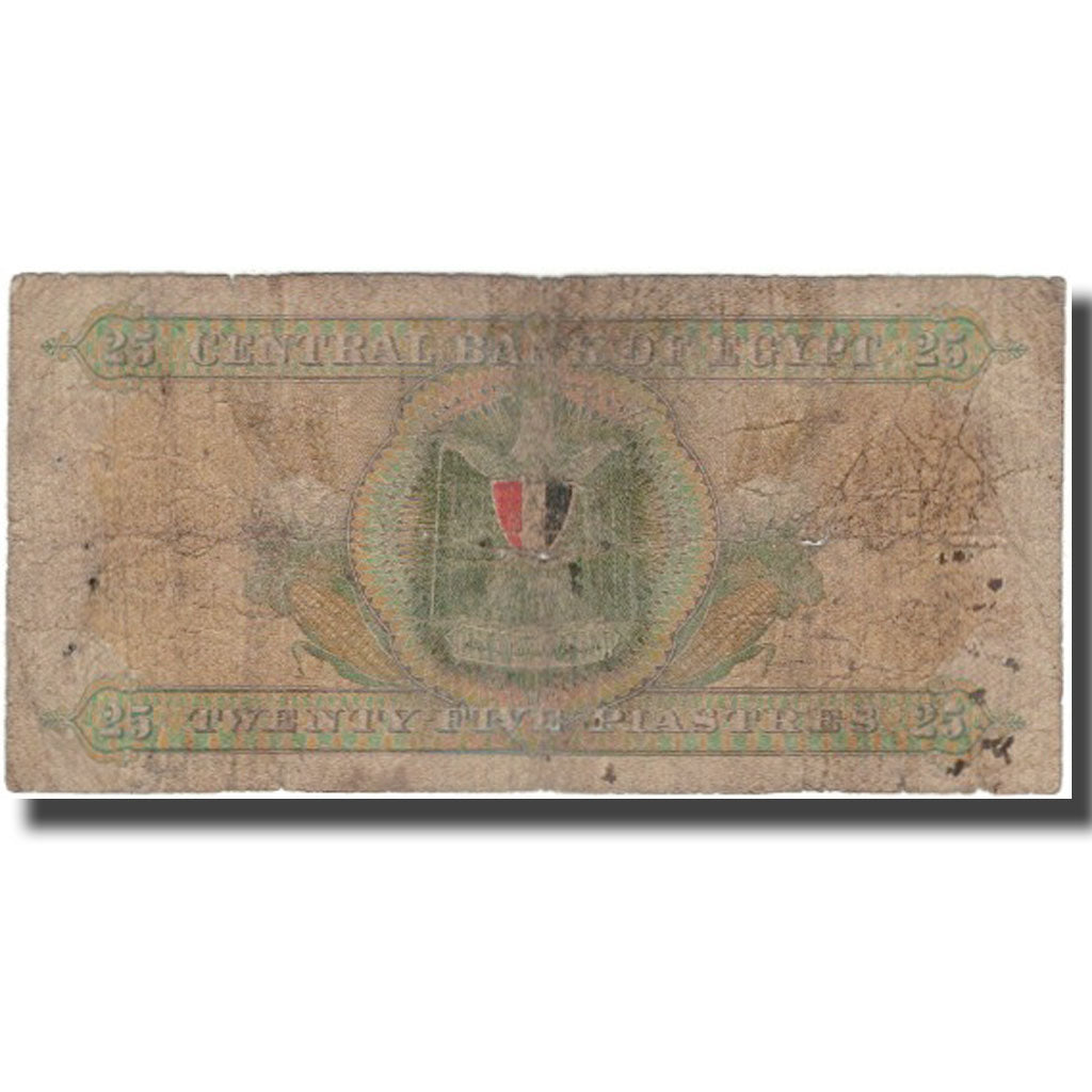Banknote, Egypt, 25 Piastres, KM:42, VG(8-10)
