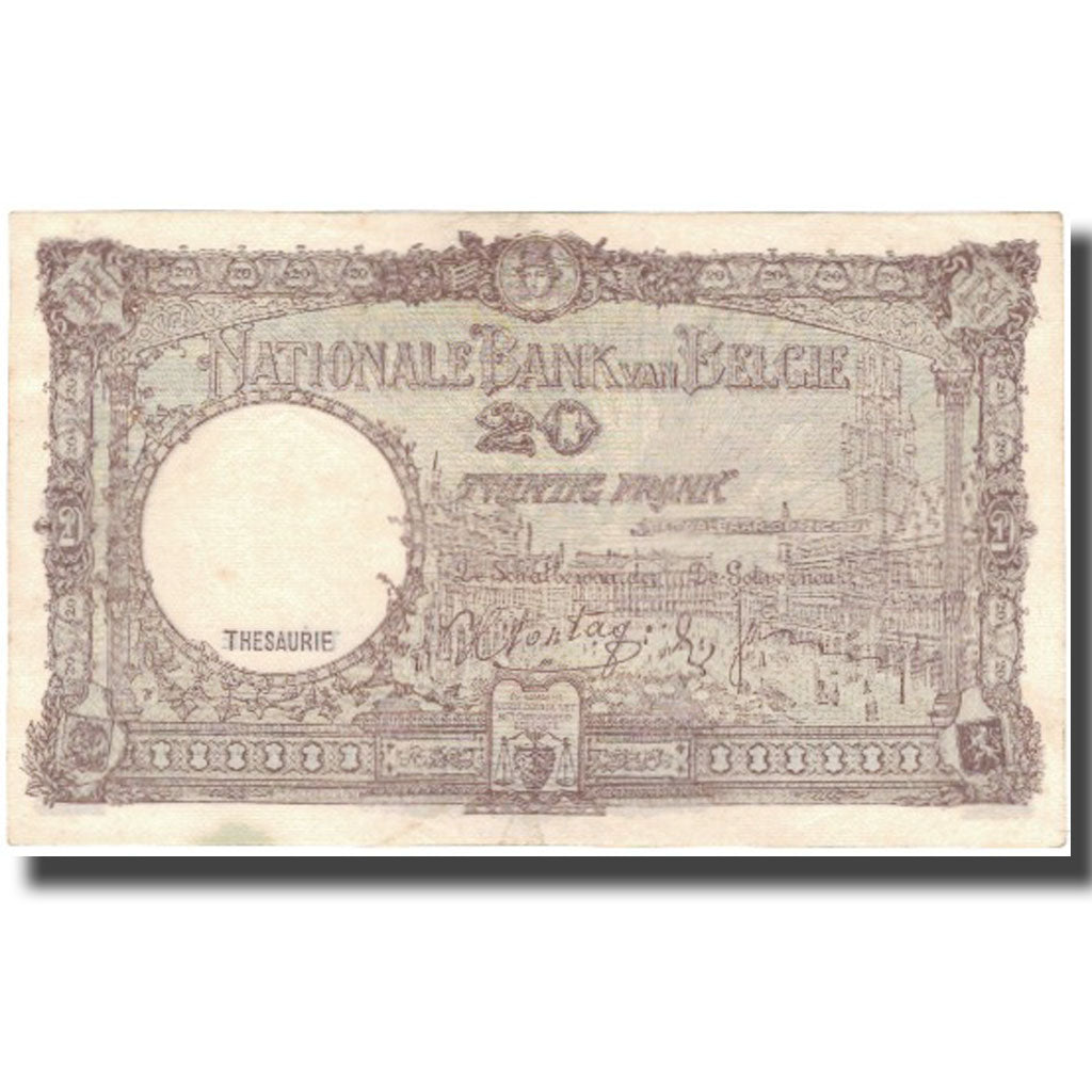 Banknote, Belgium, 20 Francs, 1940-05-03, KM:111, EF(40-45)