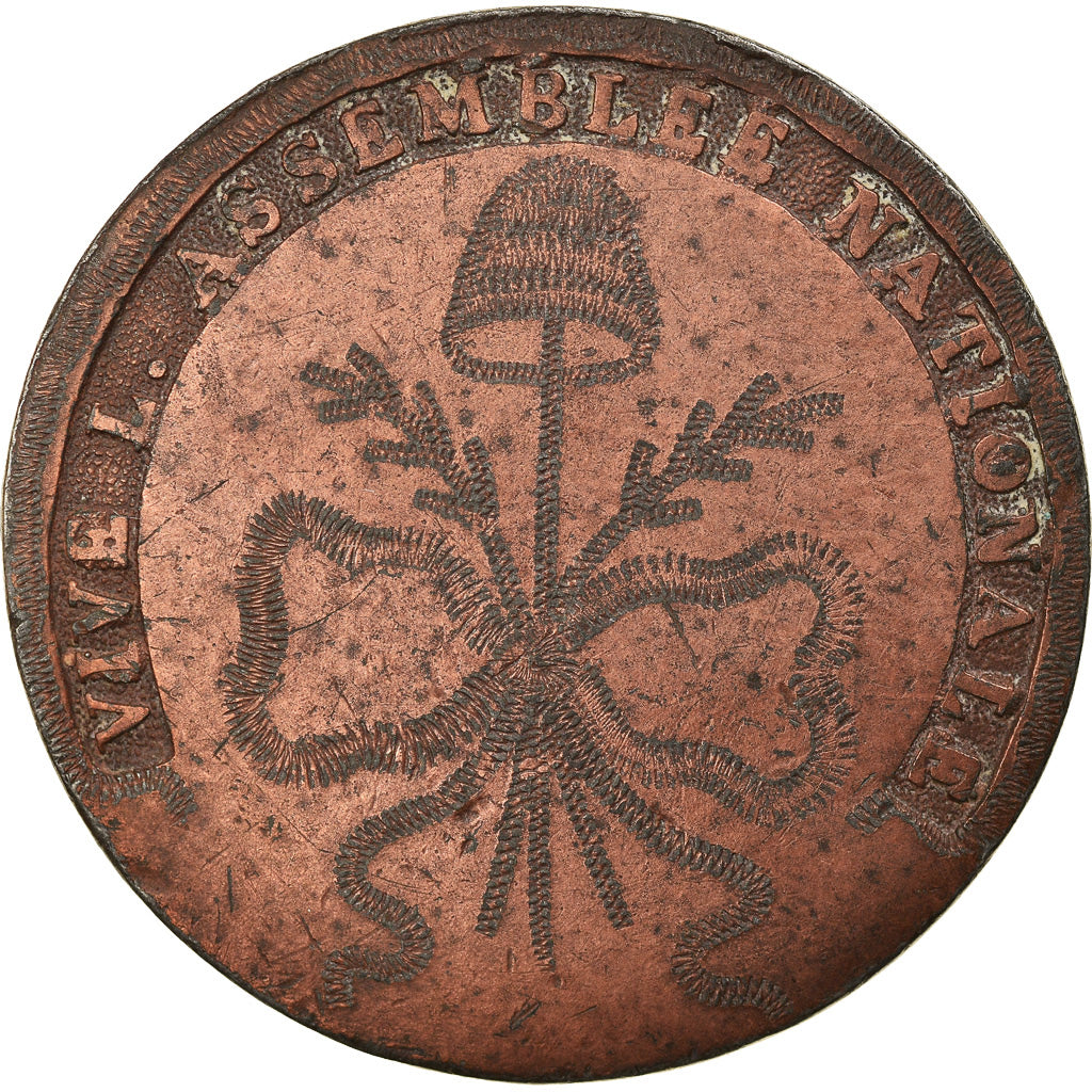 France, Medal, Constitution, Vive l'Assemblée Nationale, History, EF(40-45)
