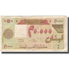 Banknote, Lebanon, 20,000 Livres, KM:72, VF(30-35)