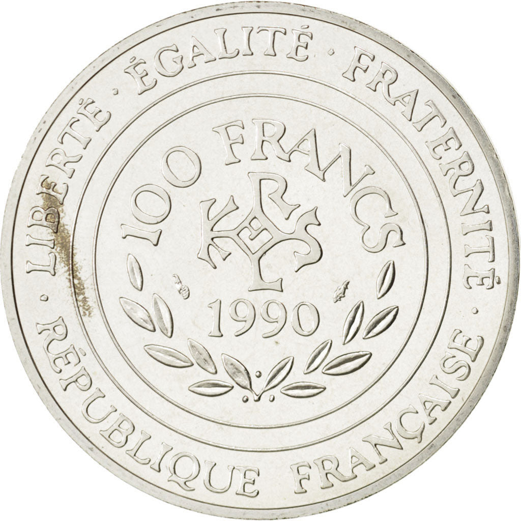 Vème République, 100 Francs Charlemagne 1990 Essai, KM 982