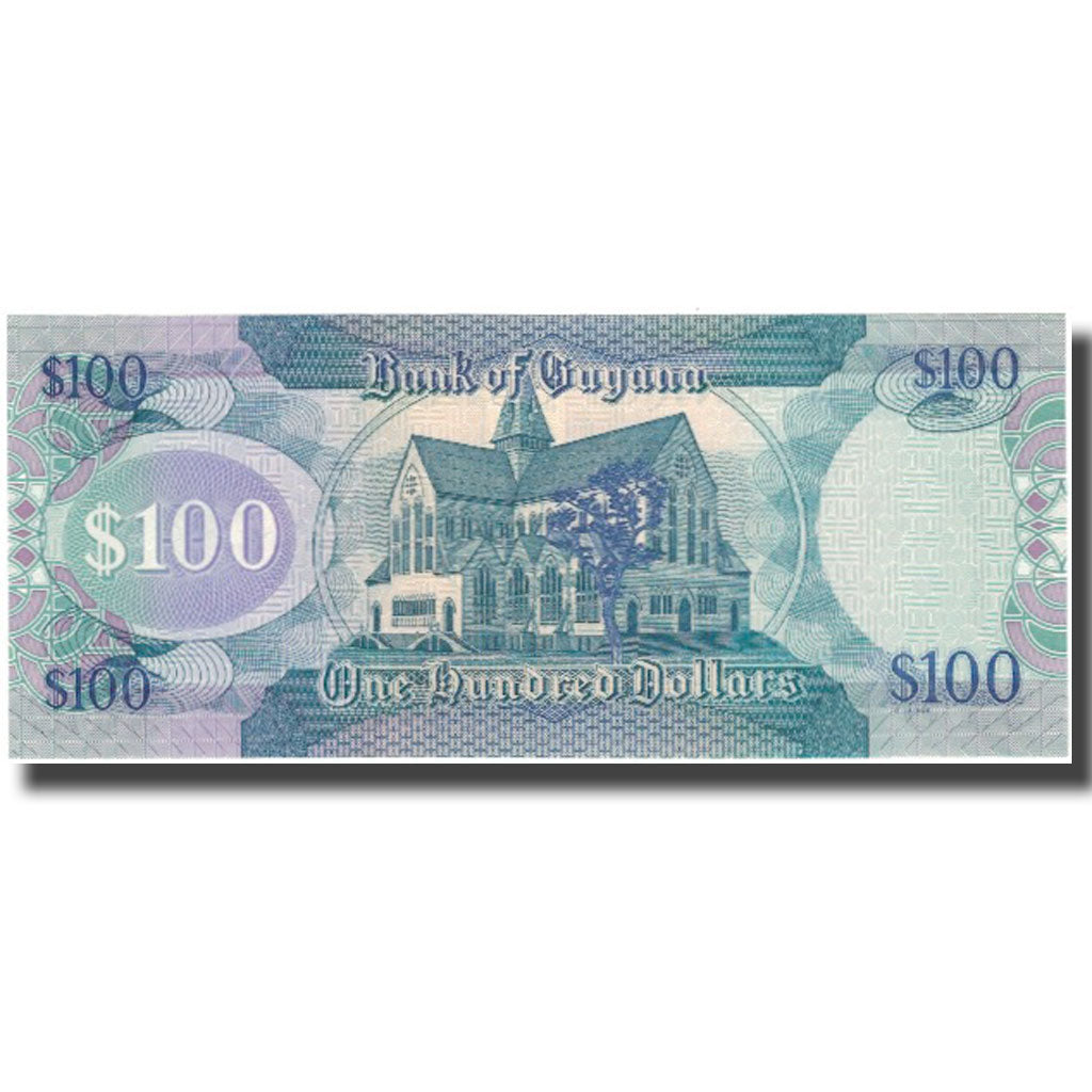 Banknote, Guyana, 100 Dollars, KM:36a, UNC(65-70)