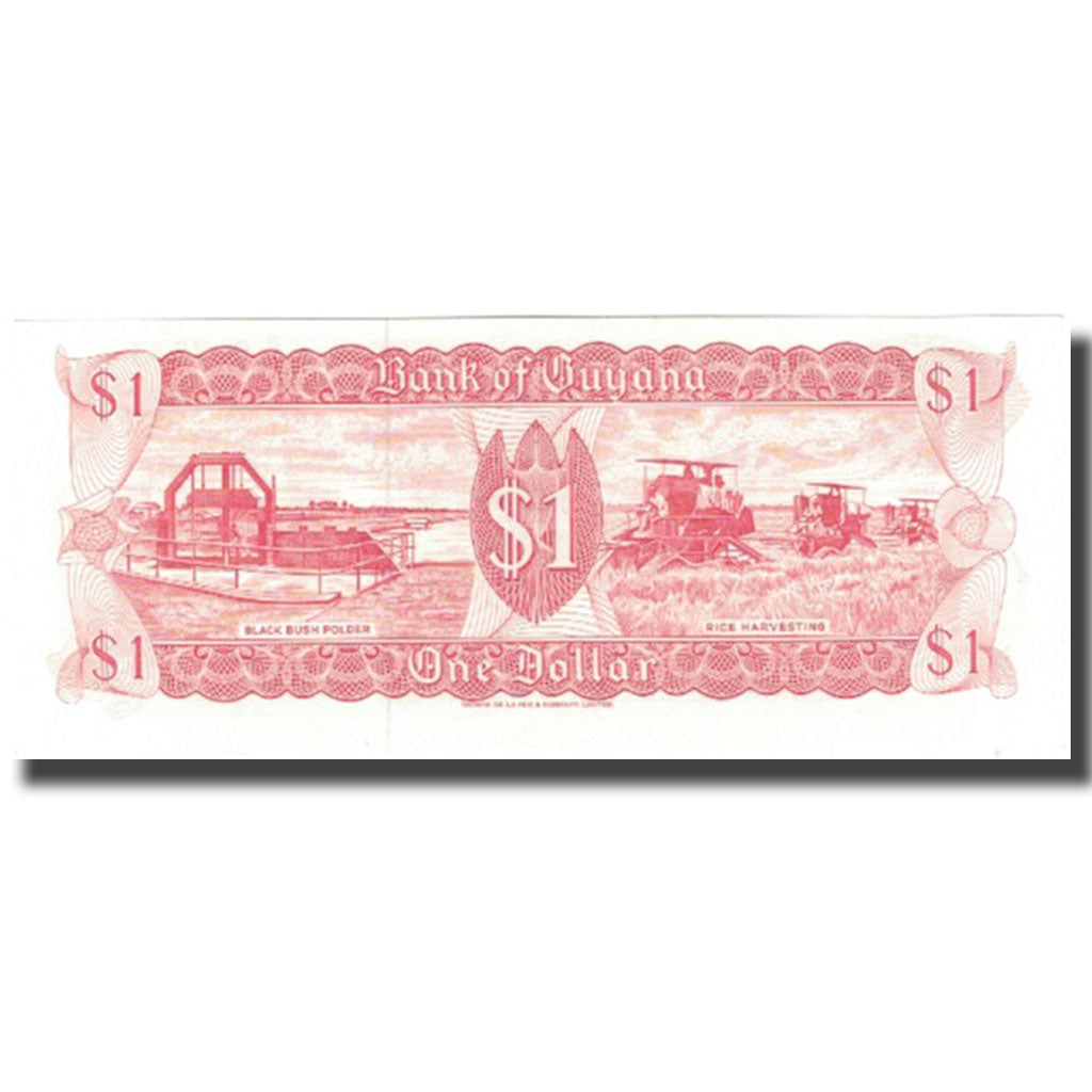 Biljet, Guyana, 1 Dollar, KM:21f, NIEUW