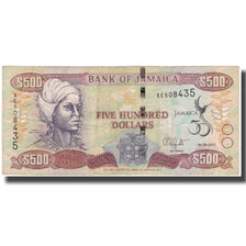 Nota, Jamaica, 500 Dollars, 2012-08-06, KM:91, VF(20-25)