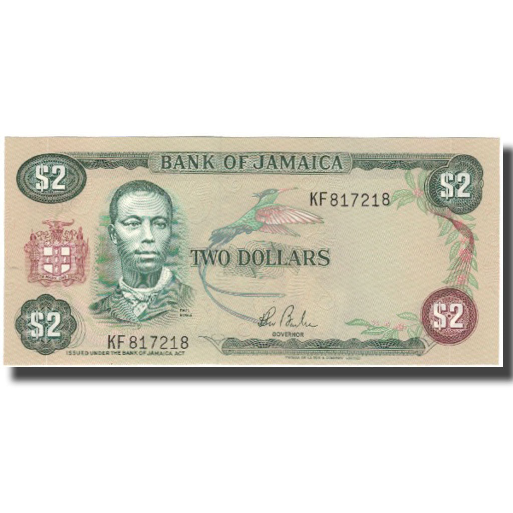 Billet, Jamaica, 2 Dollars, KM:65b, NEUF