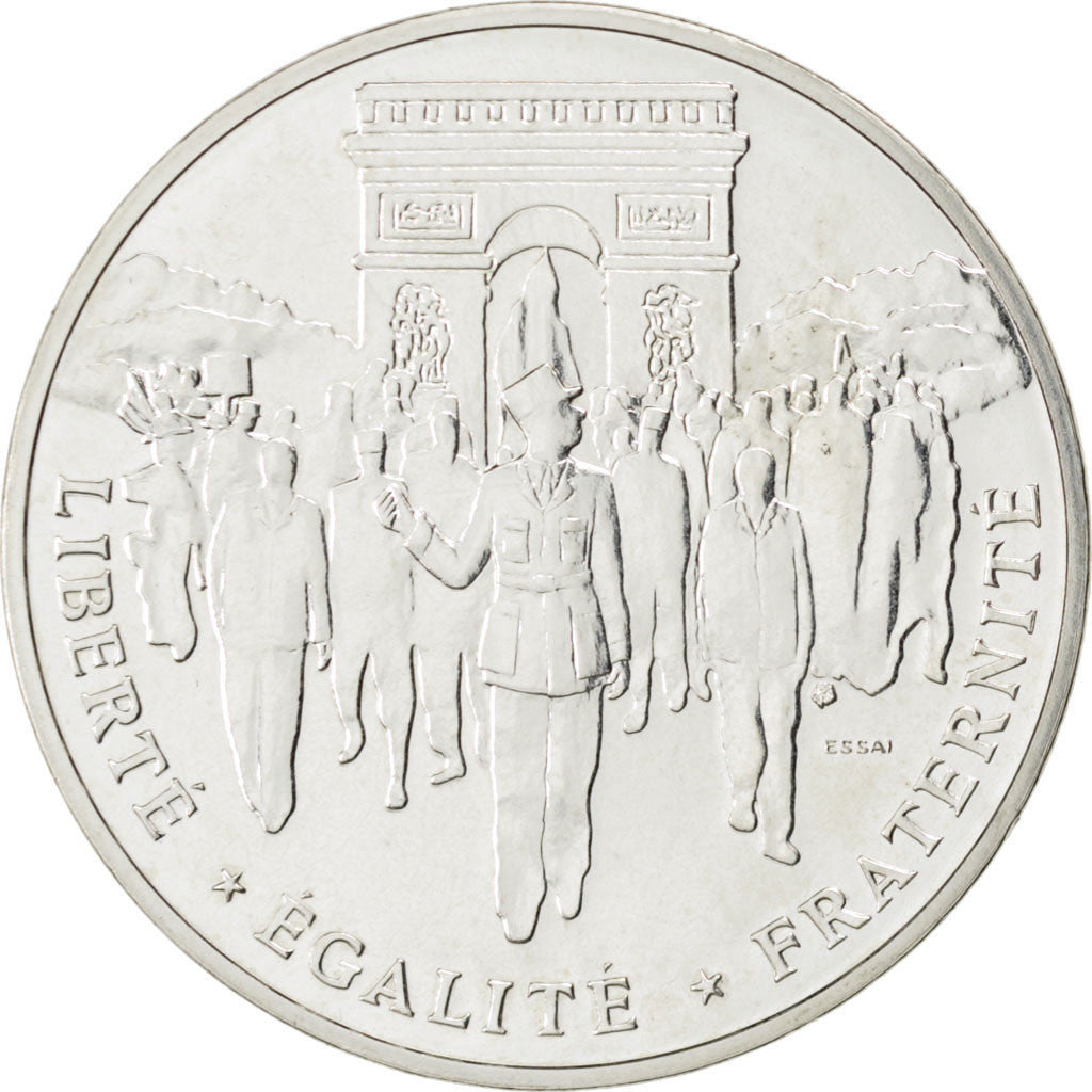 FRANCE, 100 Francs, 1994, KM #1045.1, MS(65-70), Silver, Gadoury #935, 15.00