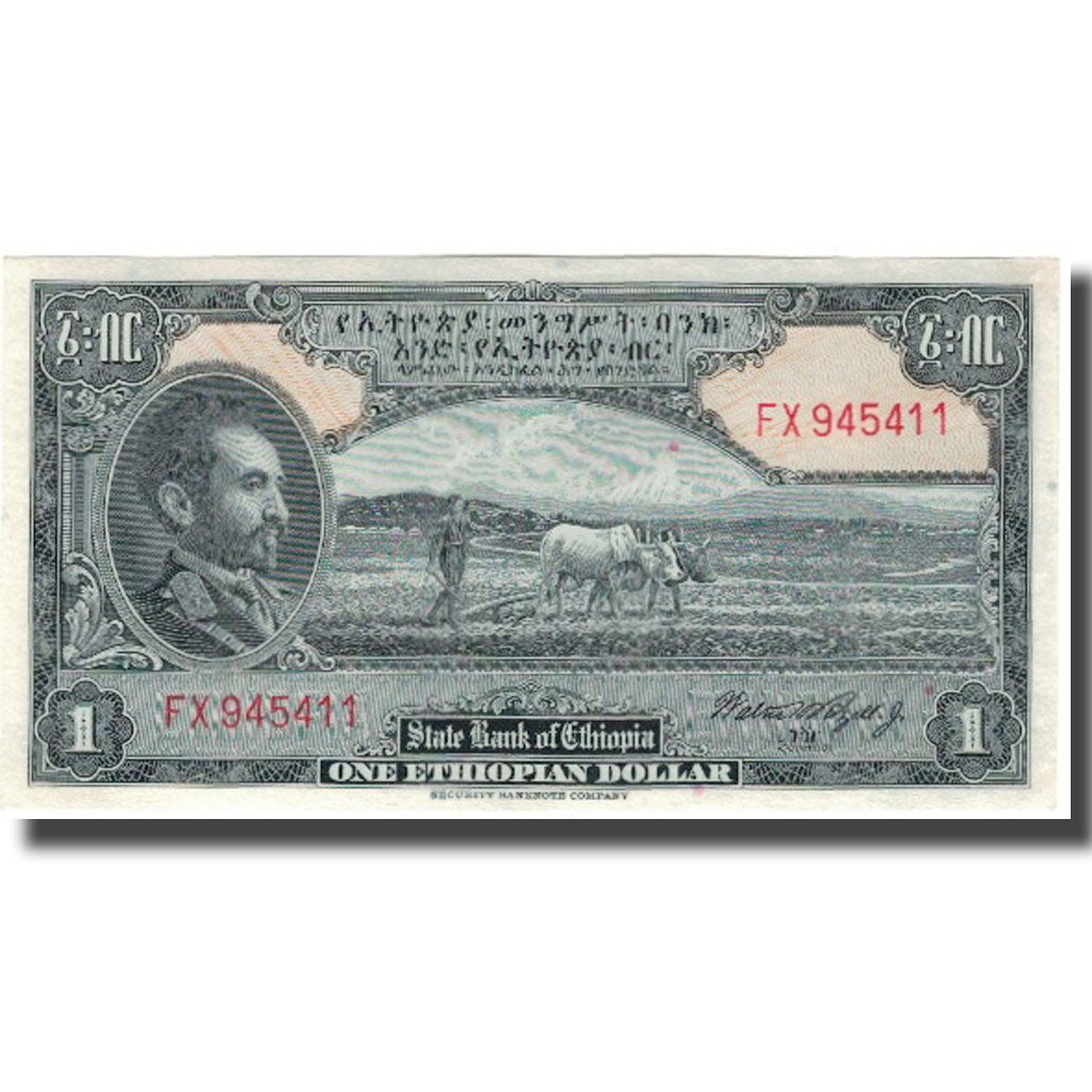 Billete, 1 Dollar, Etiopía, KM:12c, UNC