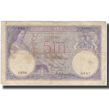 Banknote, Romania, 5 Lei, 1914-07-31, KM:19a, VF(20-25)