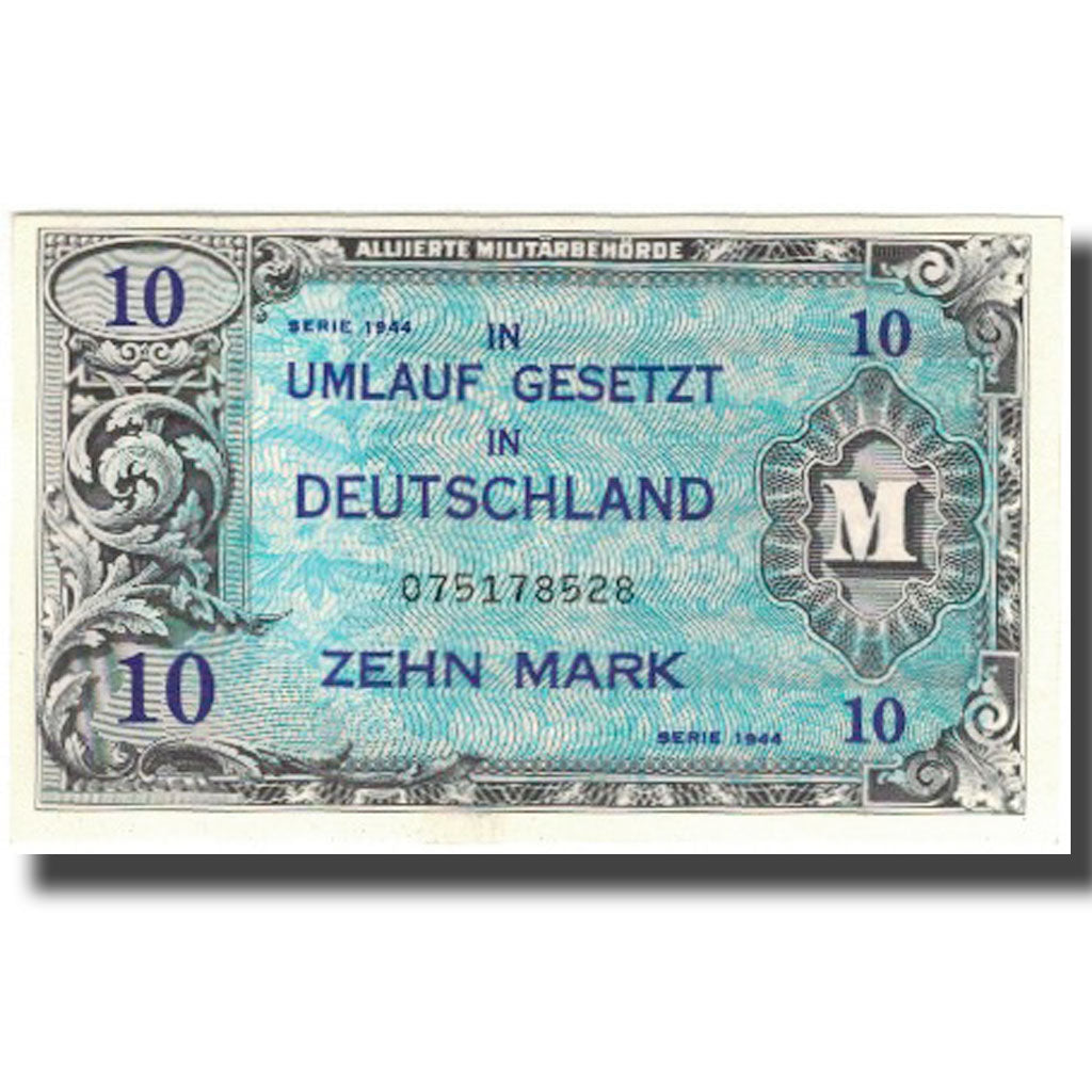 Nota, Alemanha, 10 Mark, 1944, KM:194a, UNC(65-70)