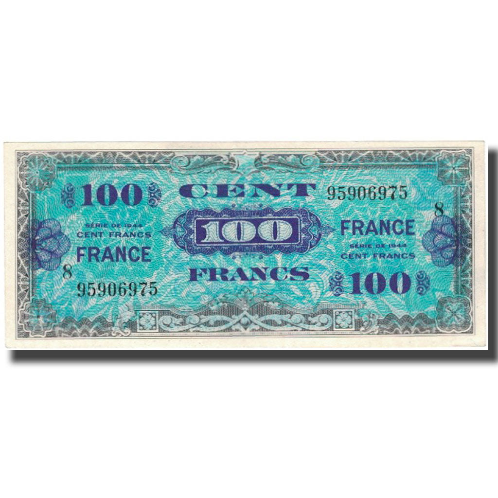 Frankrijk, 100 Francs, Flag/France, 1944, SUP, Fayette:VF25.8, KM:123c