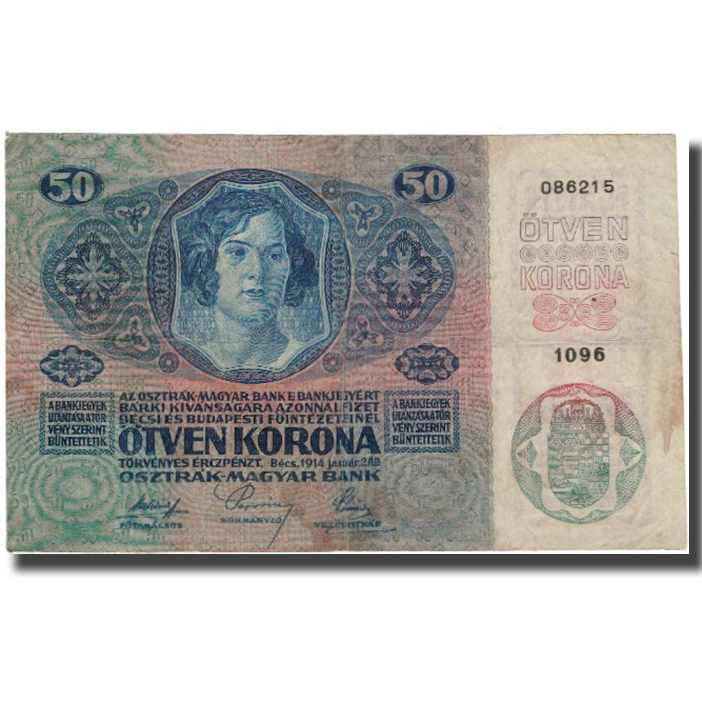 Banknote, Austria, 50 Kronen, 1914-01-02, KM:54a, VF(30-35)