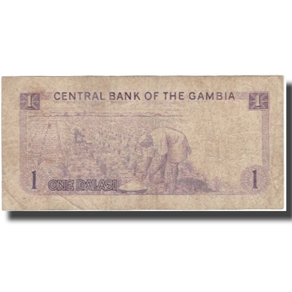 Geldschein, The Gambia, 1 Dalasi, KM:4g, S