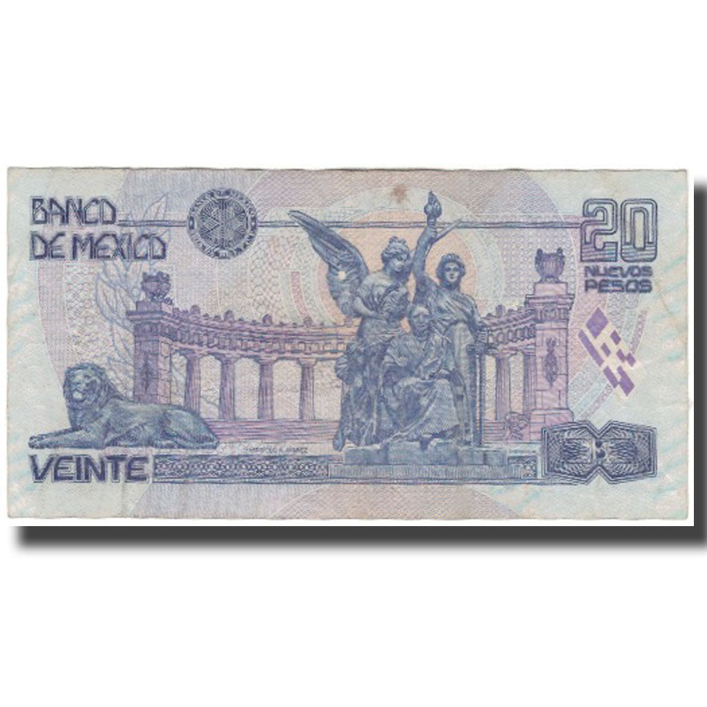 Banknote, Mexico, 20 Nuevos Pesos, 1992-12-10, KM:100, EF(40-45)