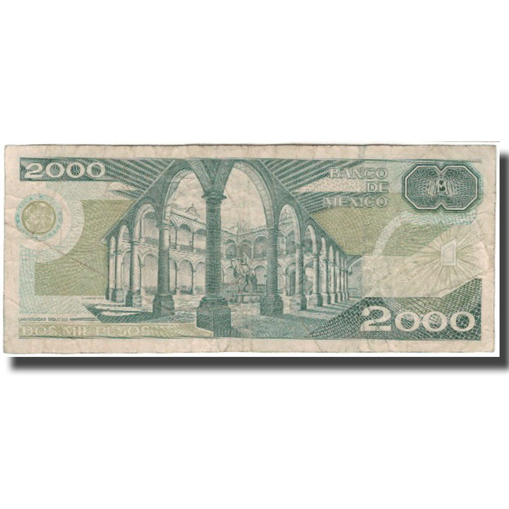 Geldschein, Mexiko, 2000 Pesos, 1987-02-24, KM:86b, SGE+