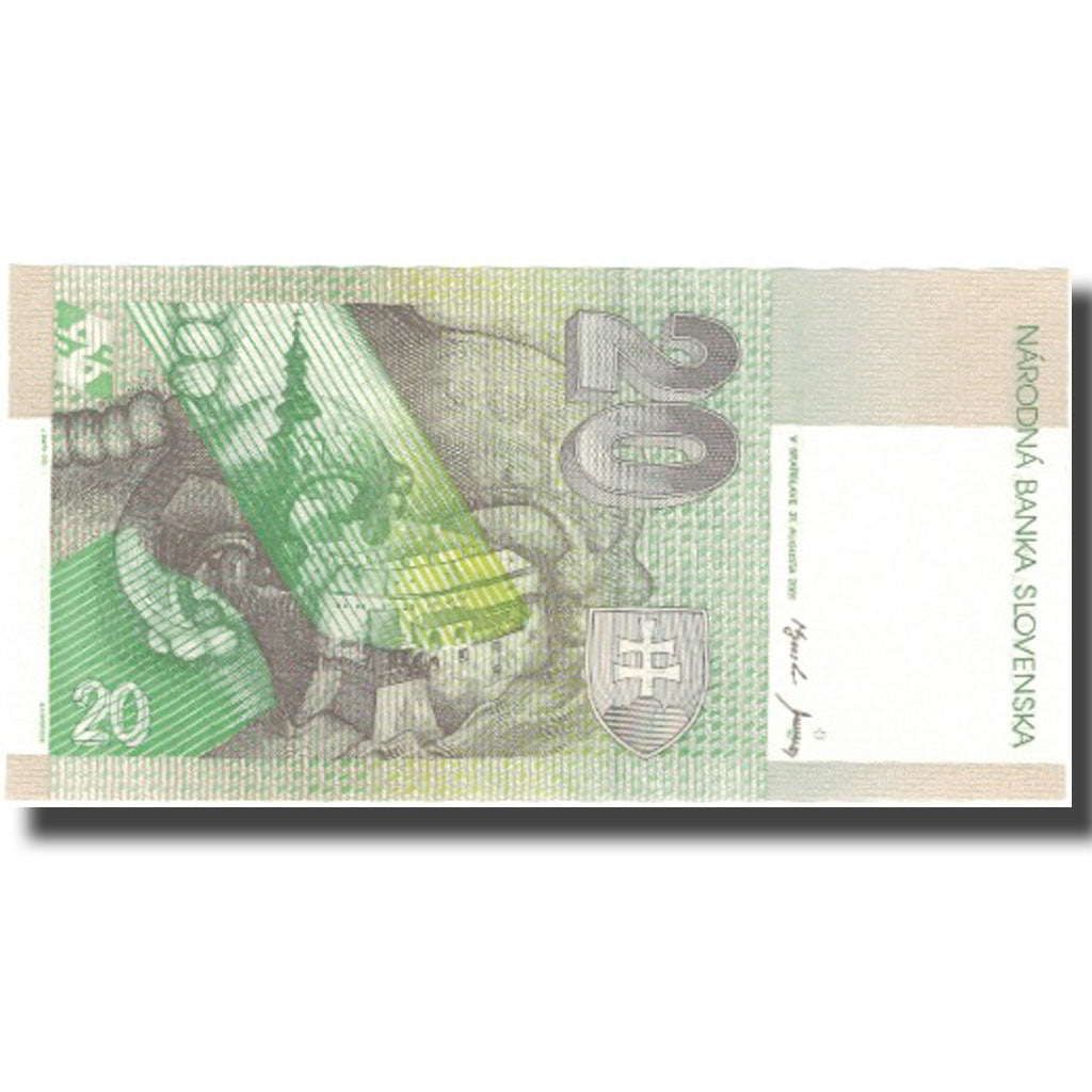 Banknote, Slovakia, 20 Korun, 2001-08-31, KM:20e, UNC(65-70)