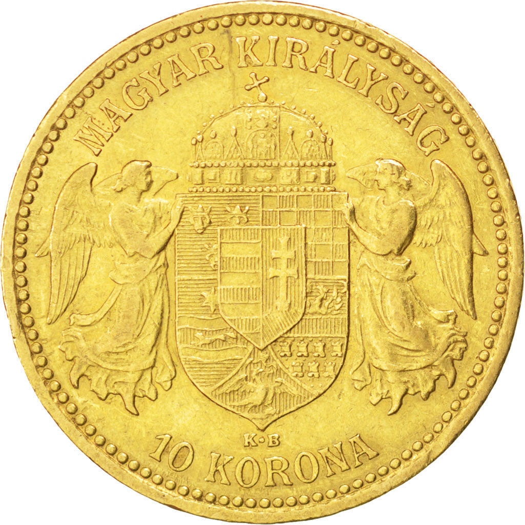 Hongrie, François Joseph, 10 Korona 1896 Kremnitz, KM 485