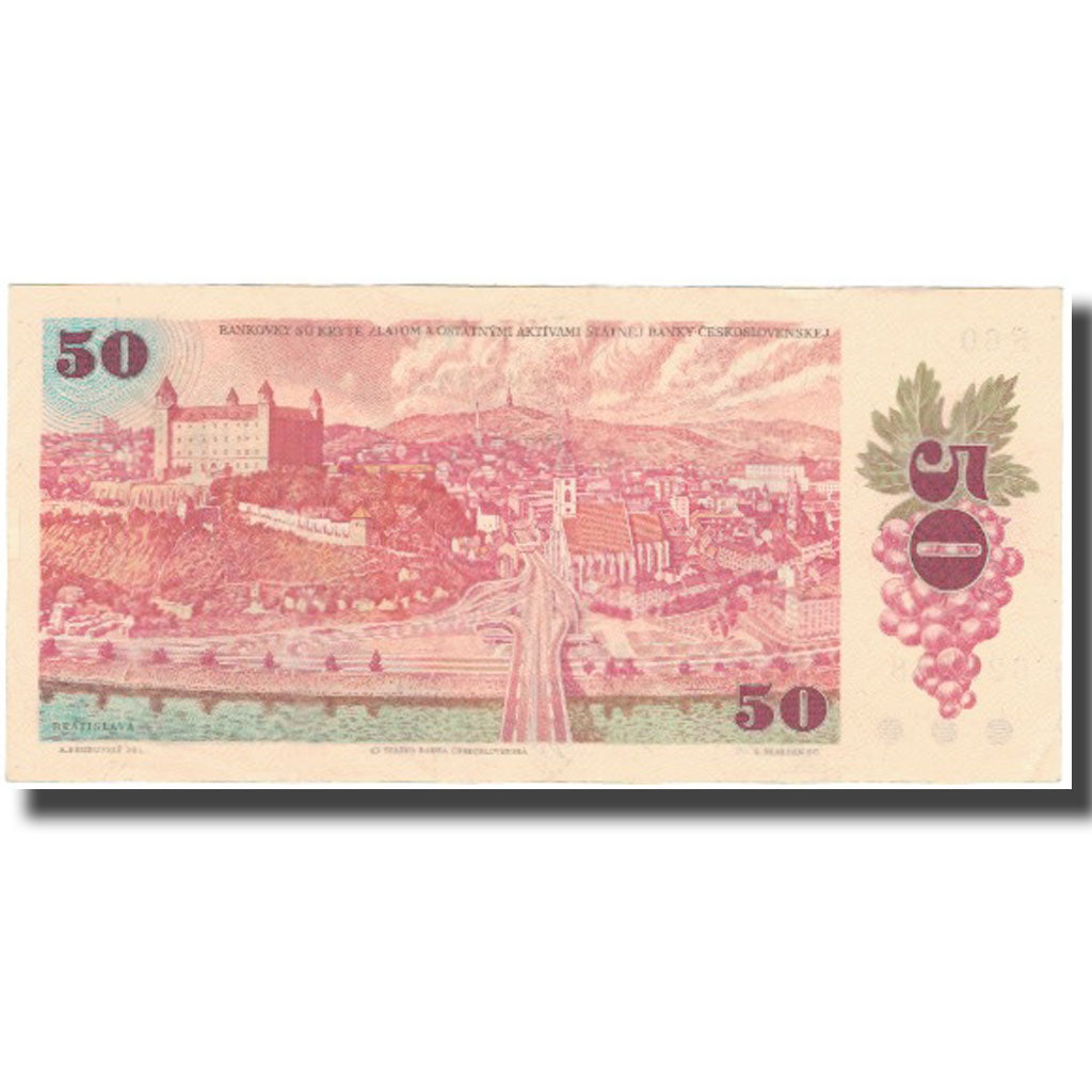 Banknote, Czechoslovakia, 50 Korun, 1987, KM:96a, AU(55-58)