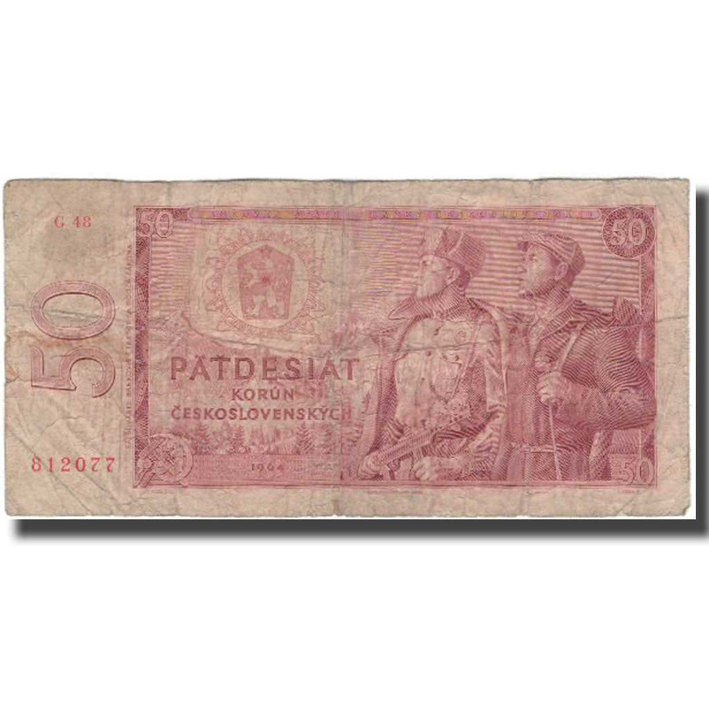 Banknote, Czechoslovakia, 50 Korun, 1964, KM:90b, VG(8-10)