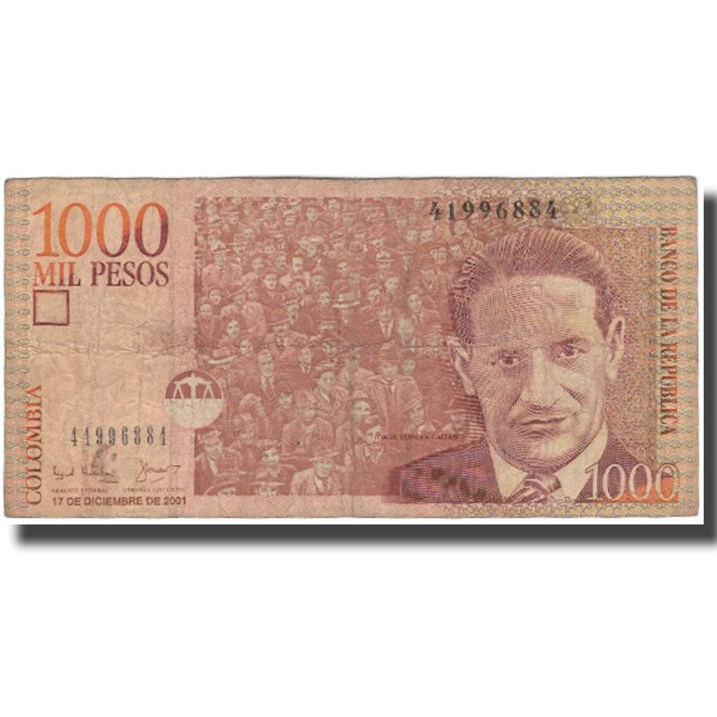 Geldschein, Kolumbien, 1000 Pesos, 2001-12-17, KM:450a, SGE
