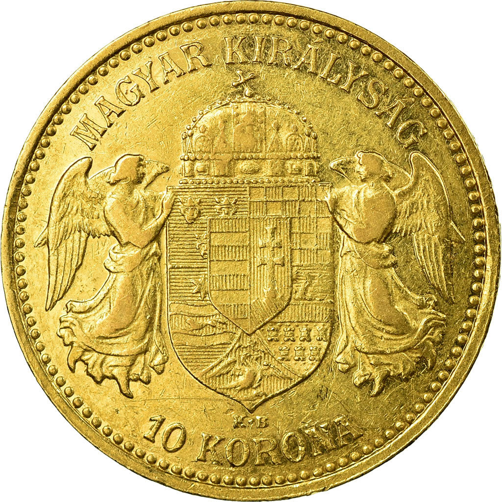 Monnaie, Hongrie, Franz Joseph I, 10 Korona, 1904, Kormoczbanya, SUP, Or, KM:485