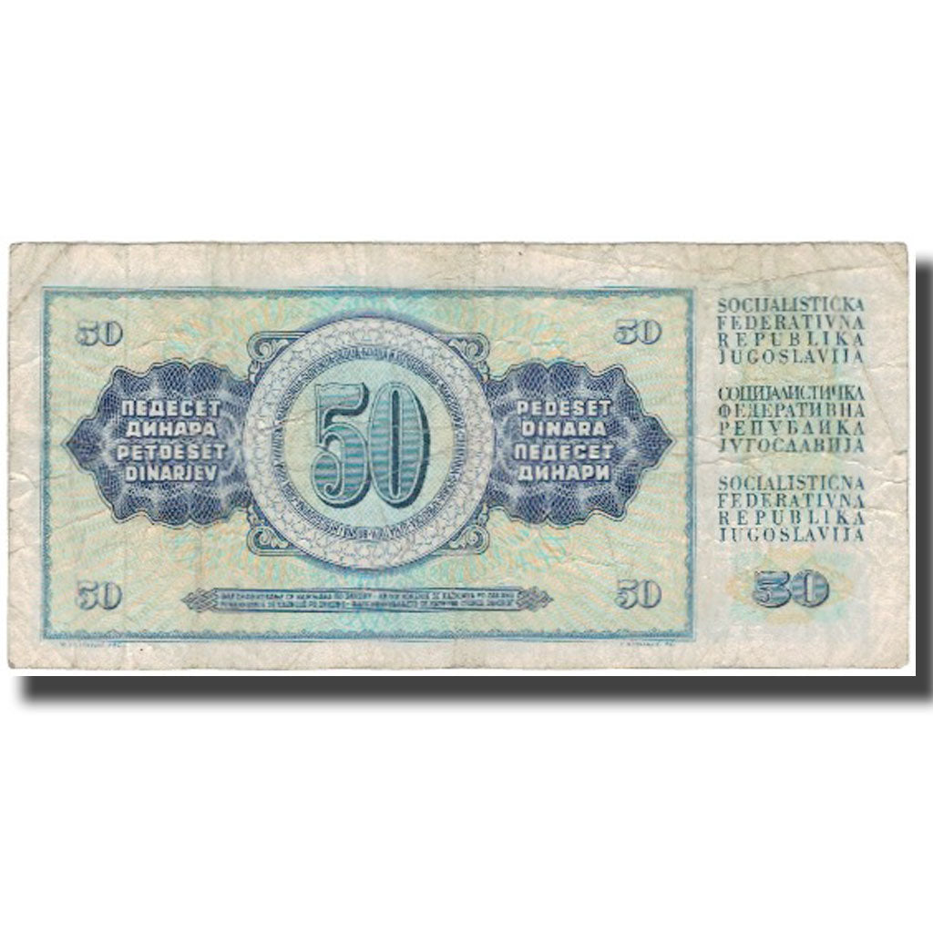 Banknote, Yugoslavia, 50 Dinara, 1978-08-12, KM:89a, VG(8-10)