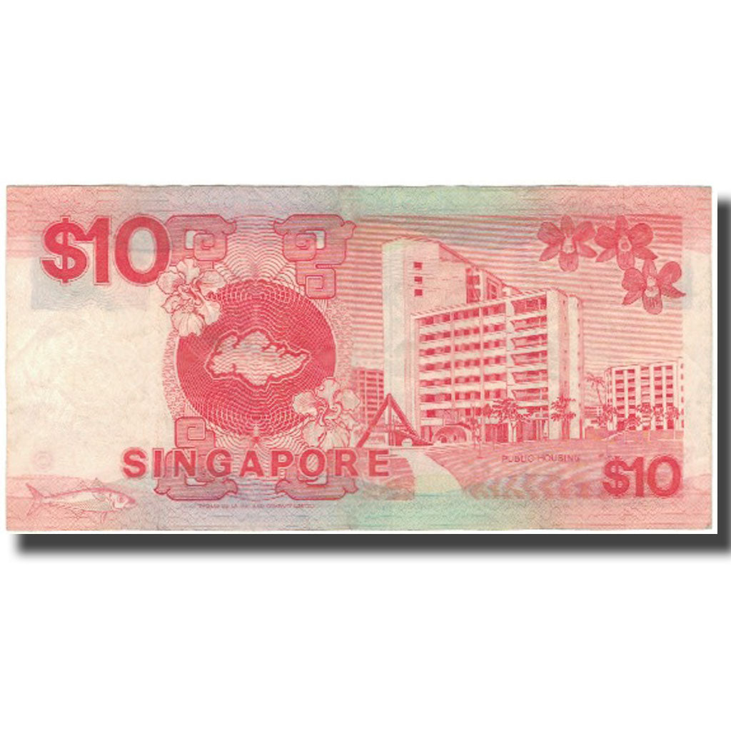 Billete, 10 Dollars, Singapur, KM:20, BC+